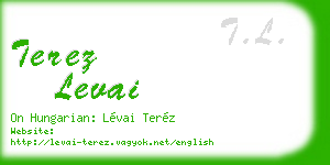 terez levai business card